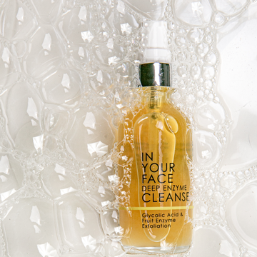 DEEP ENZYME CLEANSE among some bubbles