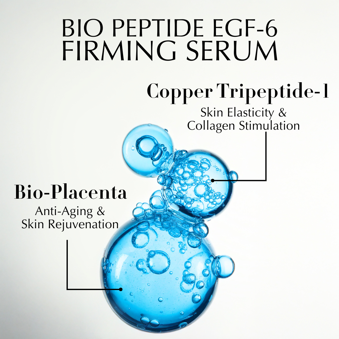 infographic of BIO PEPTIDE EGF-6 Firming Serum ingredients