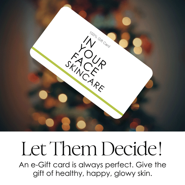 let them decide! image of our egift card on a holiday background