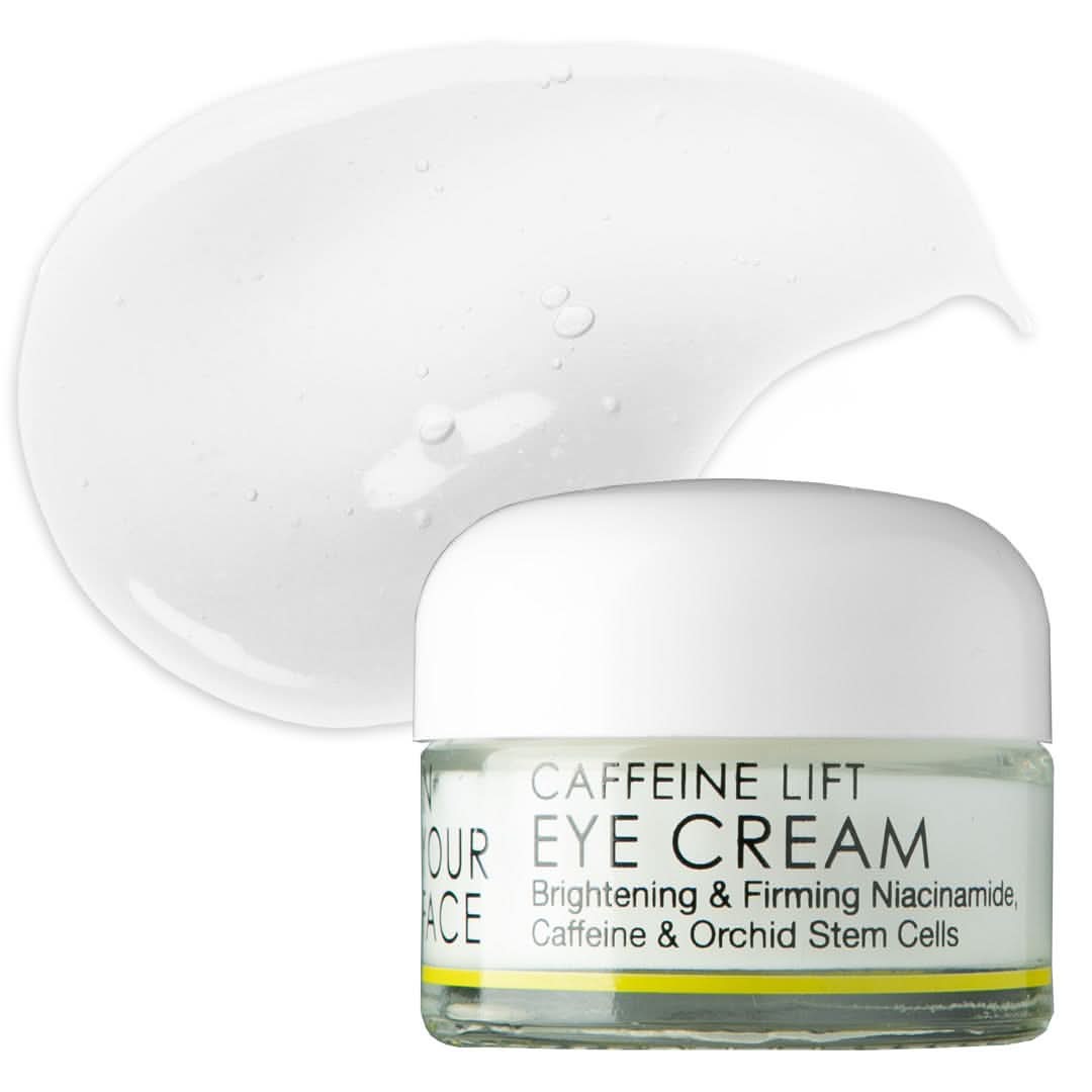 CAFFEINE LIFT EYE CREAM with smear