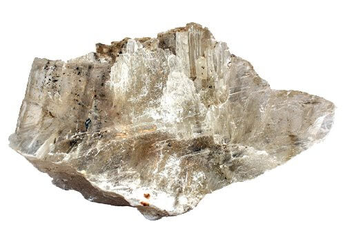 an image of mica rock on a white background