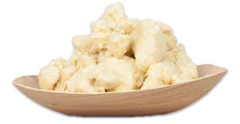 bowl of shea butter on a white background
