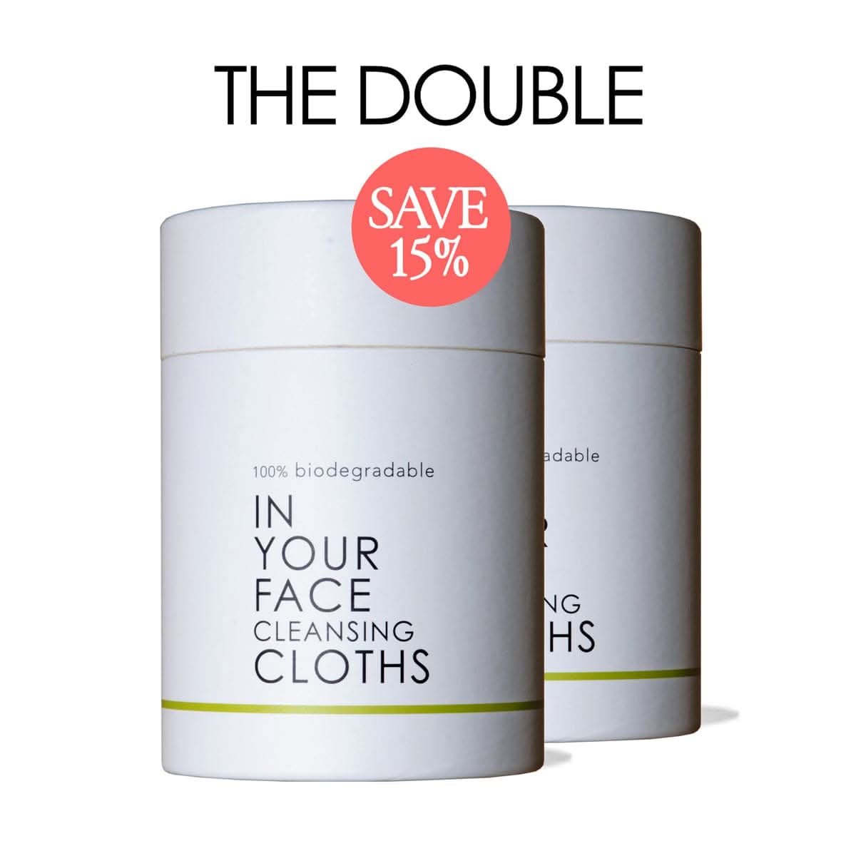 2 containers of the CLEANSING CLOTHS