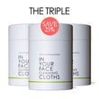 3 containers of the CLEANSING CLOTHS