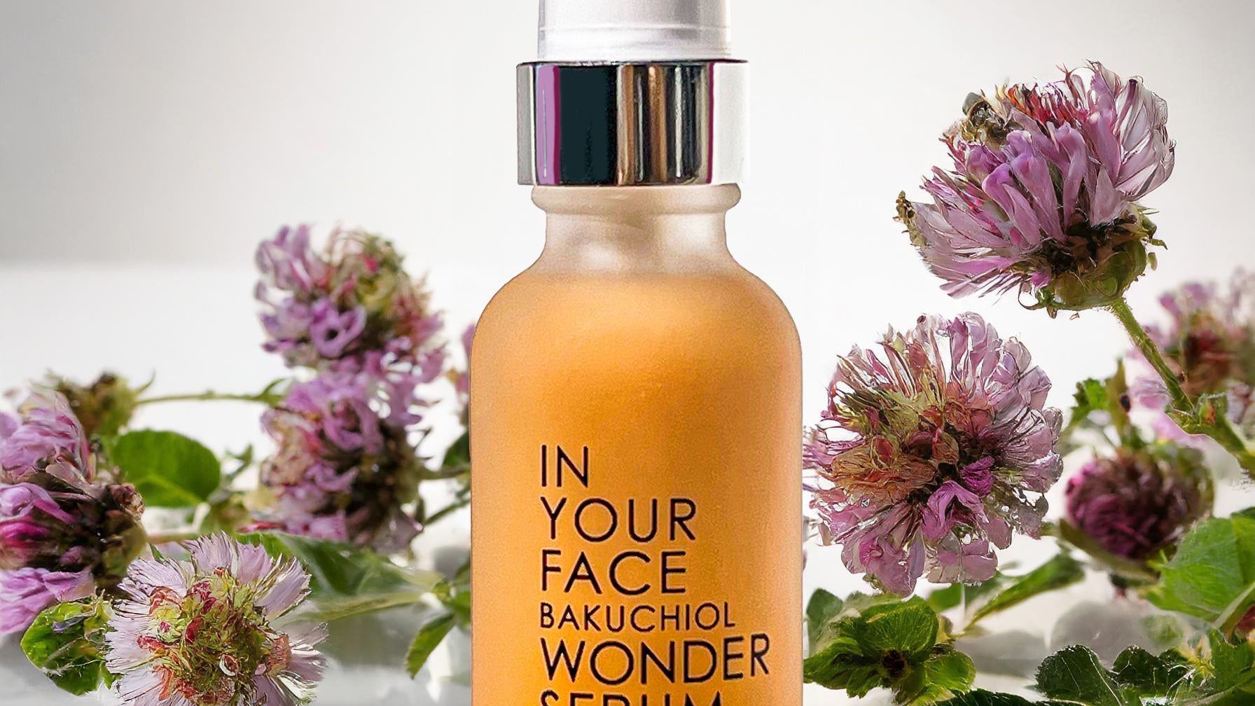 BAKUCHIOL WONDER SERUM with bakuchiol flowers