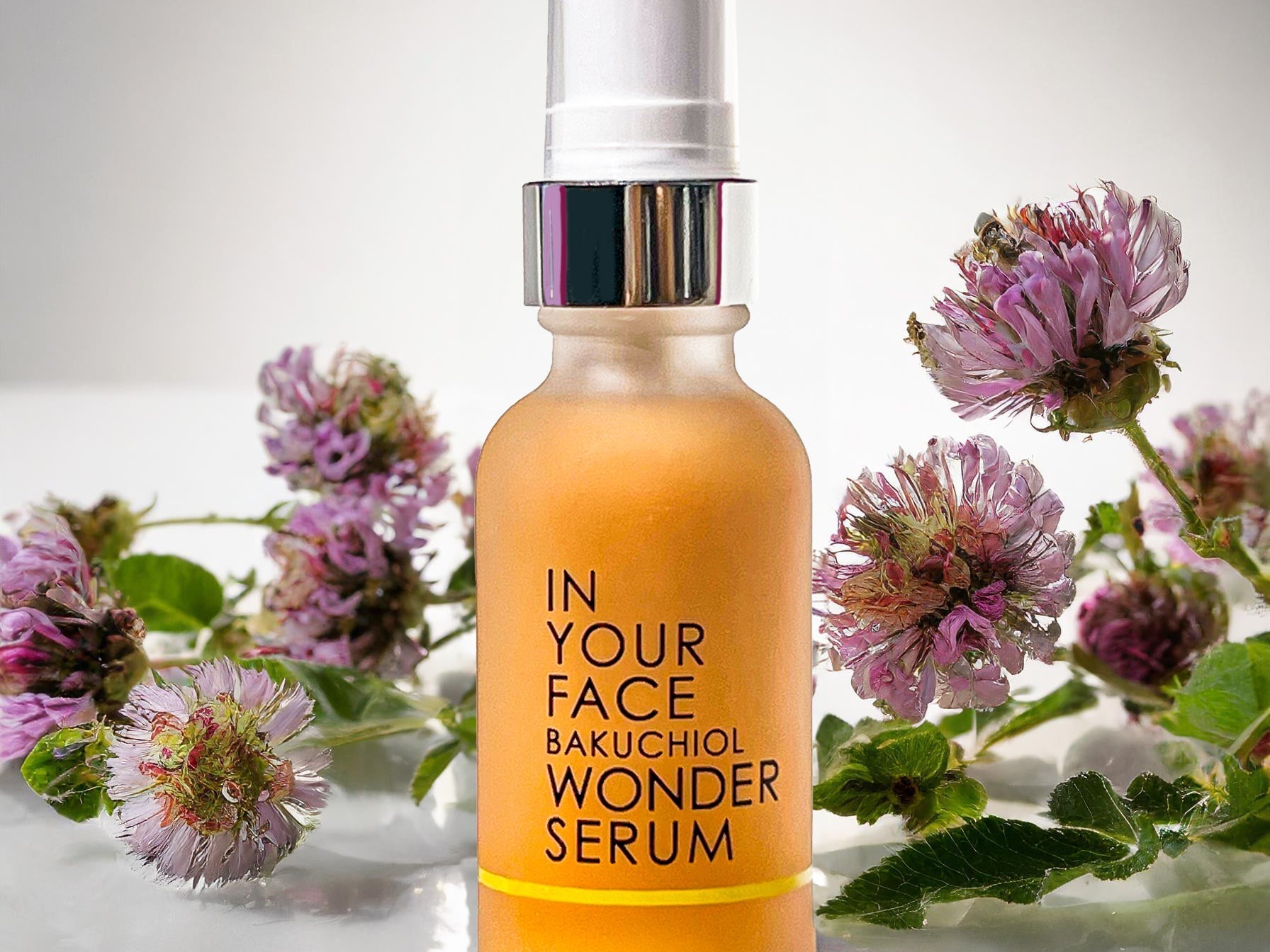 BAKUCHIOL WONDER SERUM with bakuchiol flowers
