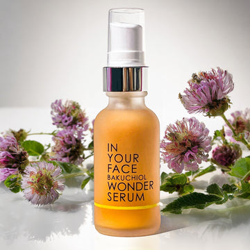 BAKUCHIOL WONDER SERUM with bakuchiol flowers