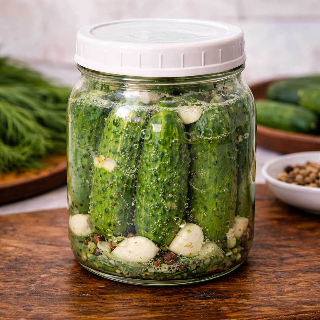 photo of a jar of pickles