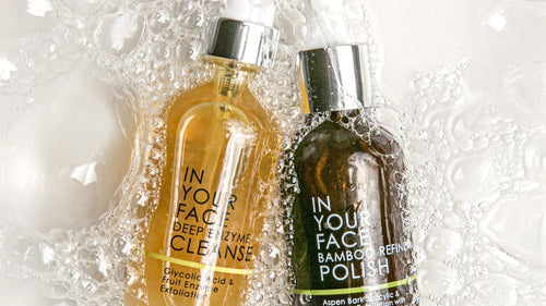 Exfoliators in soapy water