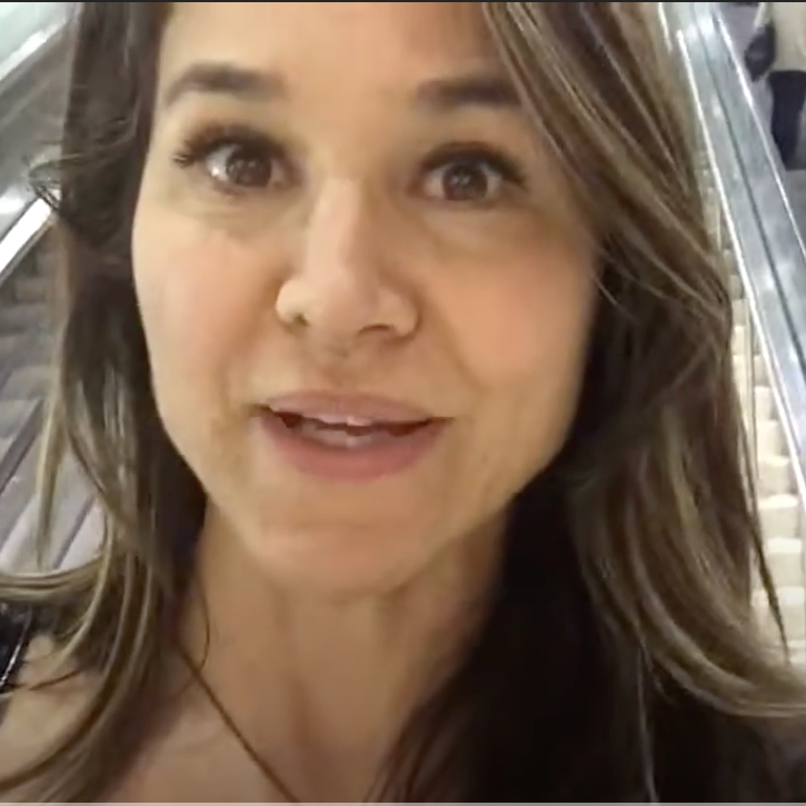 denice duff with a stairwell behind her