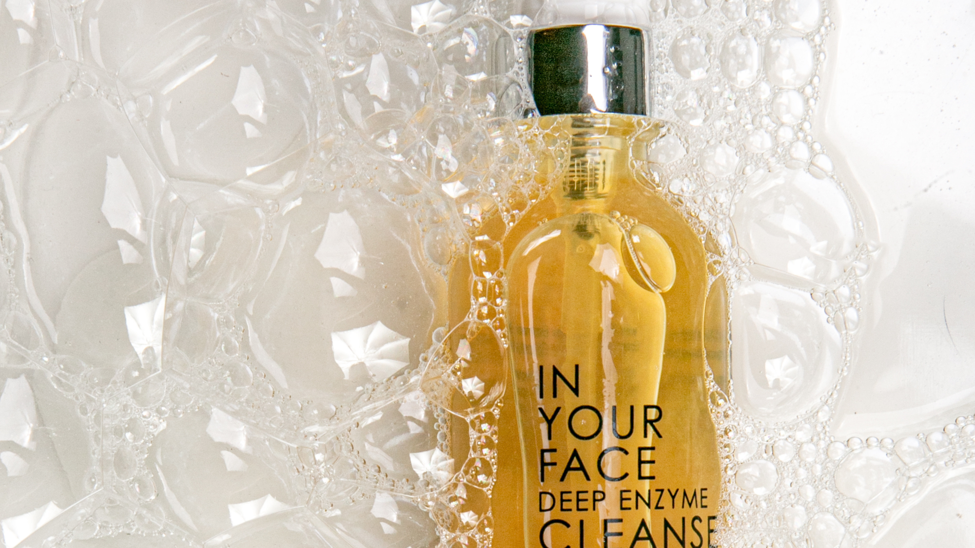 DEEP ENZYME CLEANSE among some bubbles