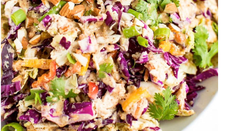 an image of a salad bowl with colorful cabbage