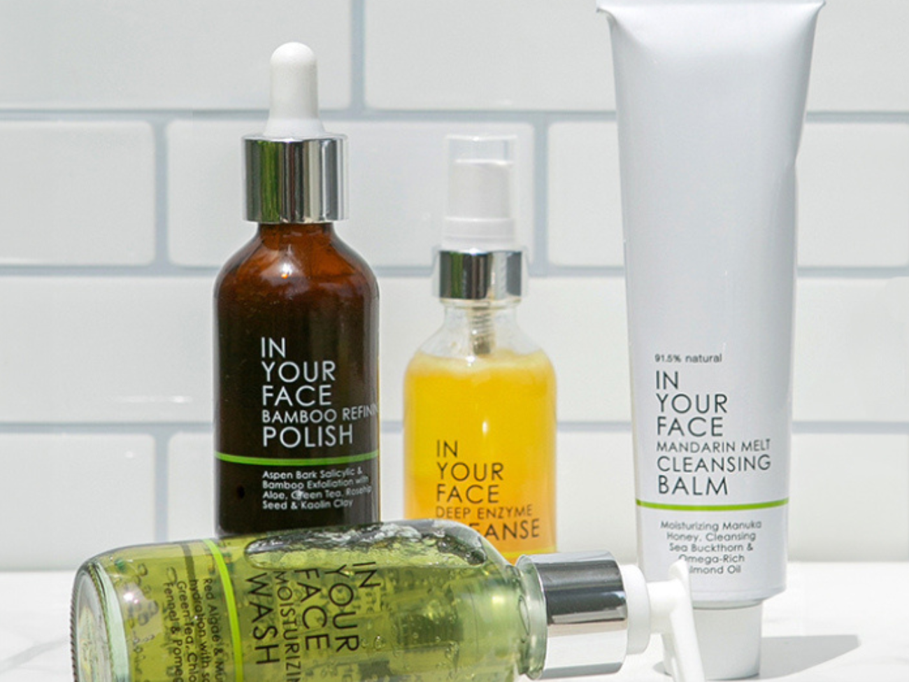 an image of IN YOUR FACE SKINCARE cleansers