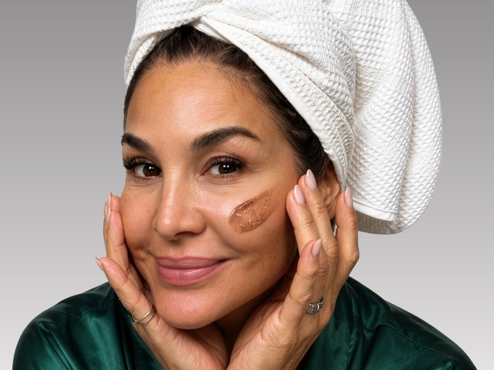 Denice with BAMBOO POLISH on cheek