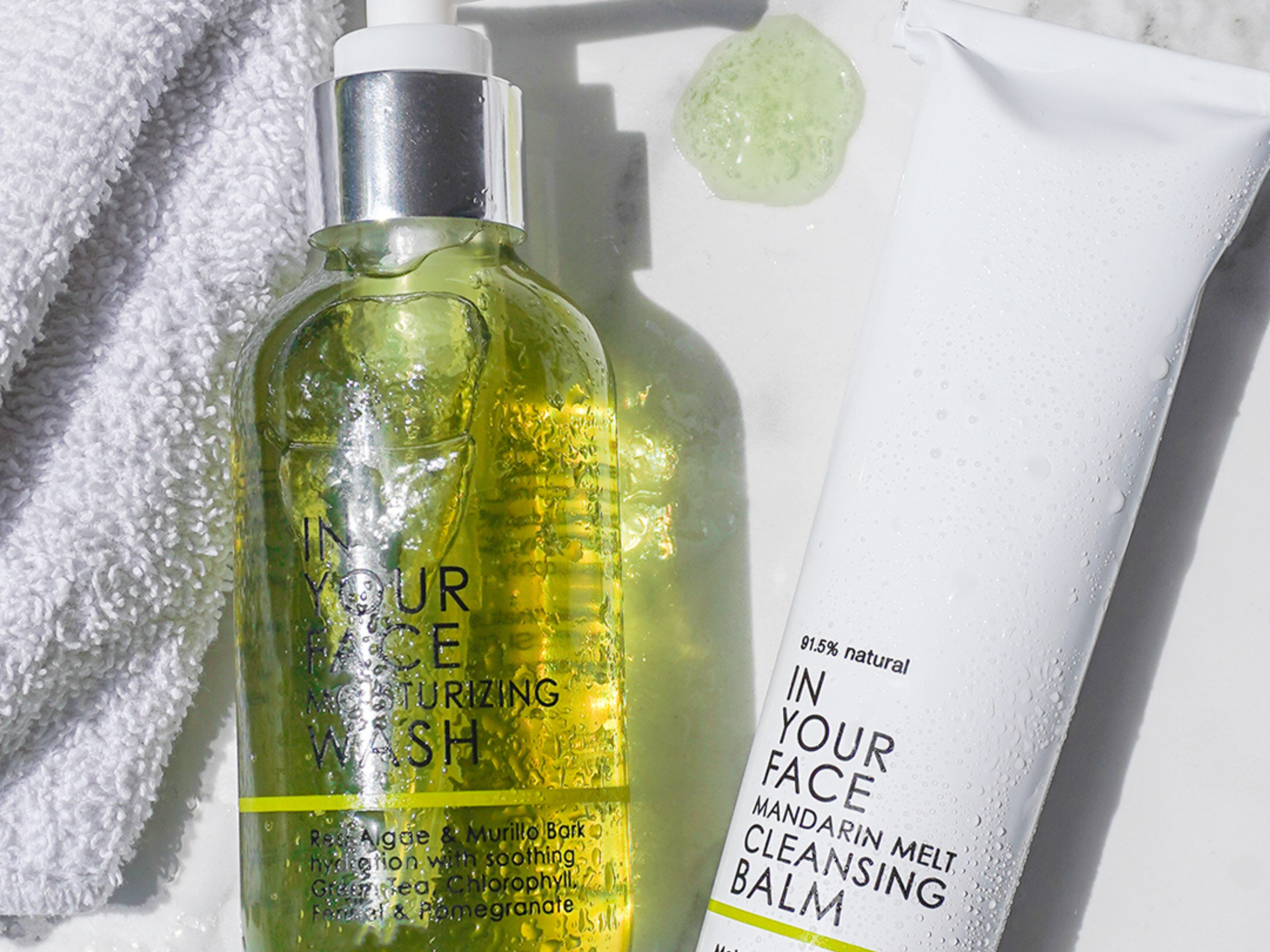 MOISTURIZING WASH and MANDARIN MELT CLEANSING BALM