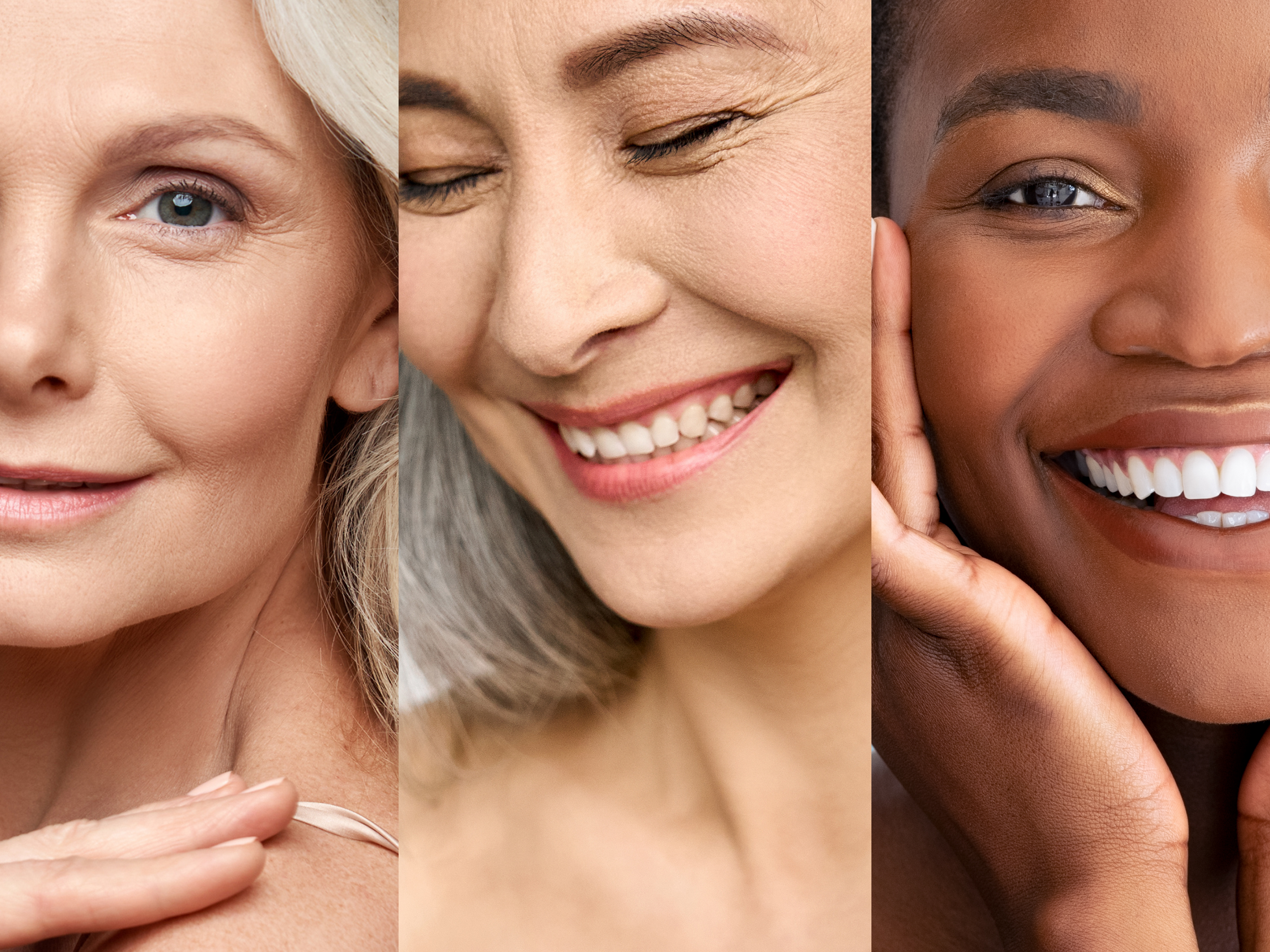 3 women, caucasian, asian and black