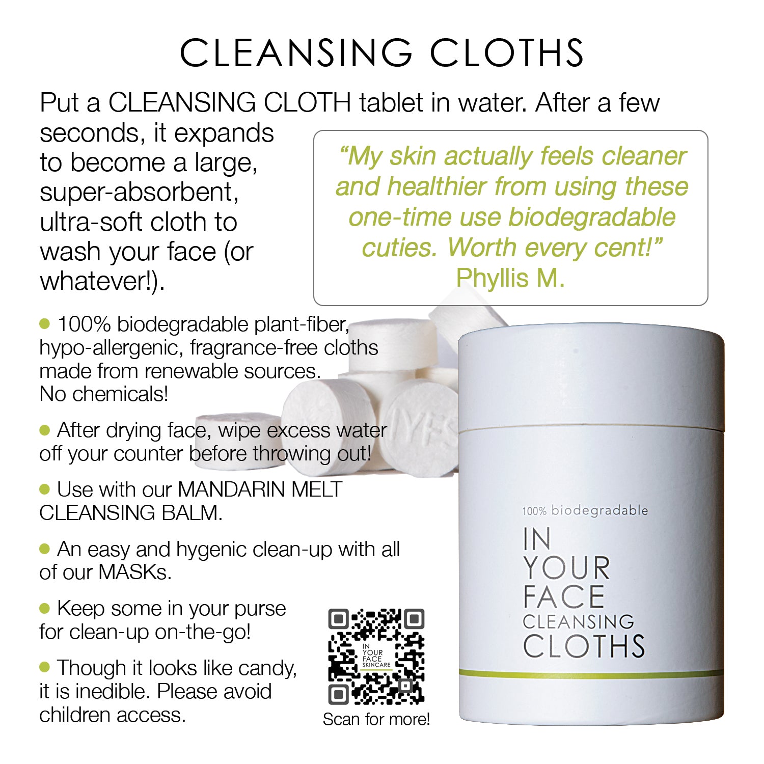How To Guide - CLEANSING CLOTHS page