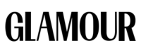 GLAMOUR magazine logo on a white background
