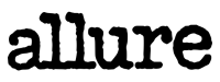 allure magazine logo on a white background