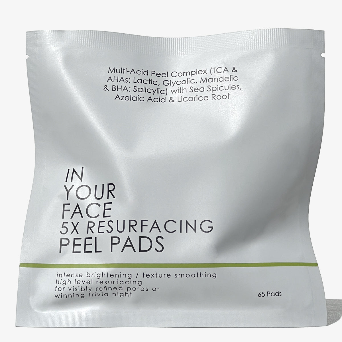 Shot of 5X RESURFACING PEEL PADS Refill Pack on white background