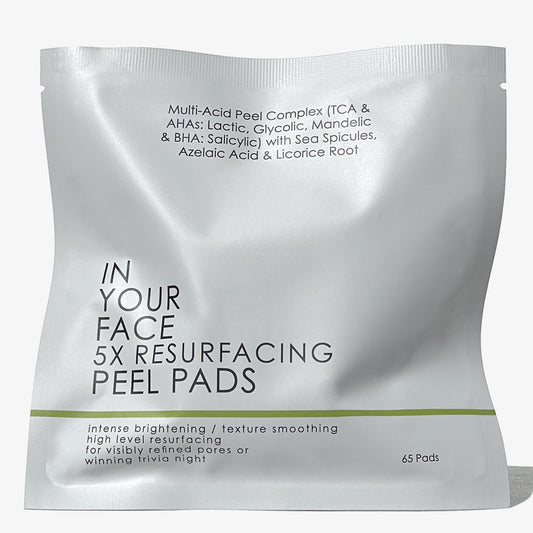 Shot of 5X RESURFACING PEEL PADS Refill Pack on white background