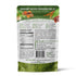 Back of a RevivAize Organic Ceremonial Grade Matcha pouch, showing product details, nutrition facts, how-to instructions, and a barcode on a white background.
