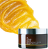 body polish jar showing the texture of the scrub