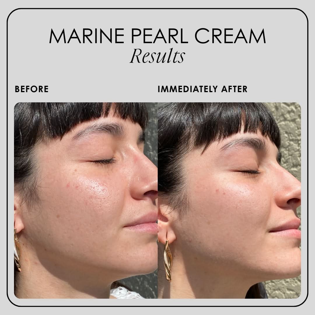MARINE PEARL CREAM before and immediately after photo