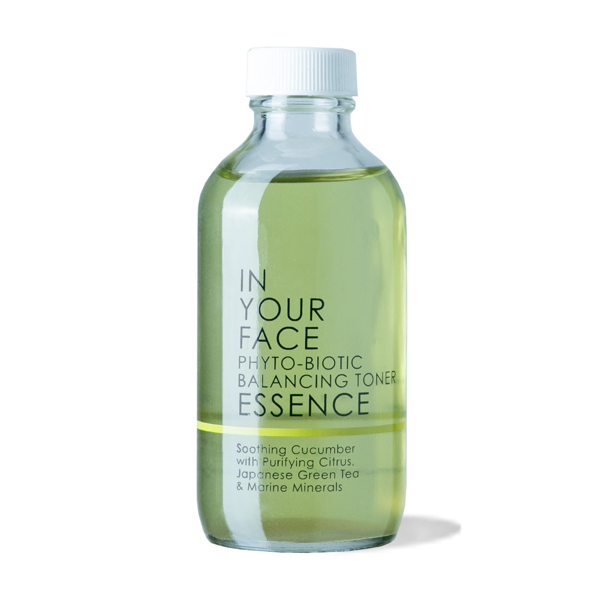 Bottle of PHYTO-BIOTIC BALANCING TONER ESSENCE on white background