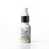 A white pump bottle of IN YOUR FACE PLUMPING SERUM with a black collar and white cap, set against a clean white background with a soft reflection below.