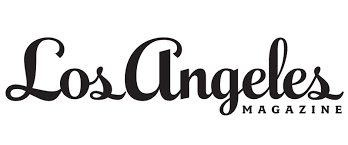 Los Angeles Magazine logo in black text on a white background