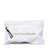 white rectangular zippered MAKEUP BAG on a white background